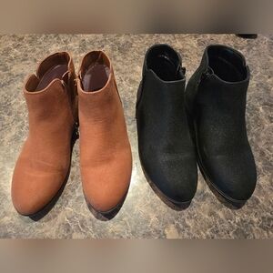 Cat & Jack Kids' Black and Brown Boots